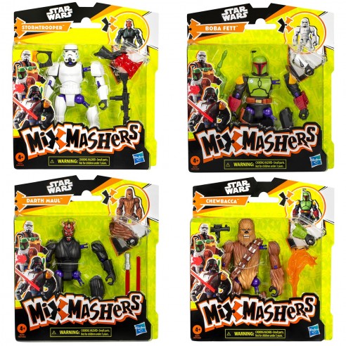STAR WARS MIXMASHERS ASSORTED FIGURES...