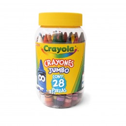 28 JUMBO WAX CRAYONS IN...