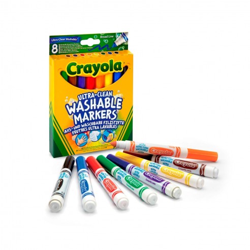 8 CRAYOLA ULTRA WASHABLE MAXI TIP...