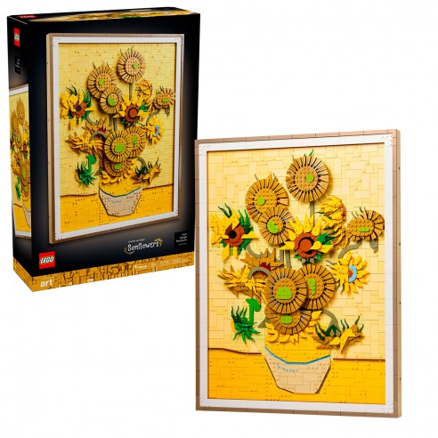 VINCENT VAN GOGH: SUNFLOWERS LEGO ART...