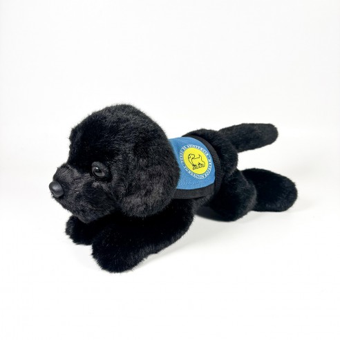 21 CM BLACK LABRADOR PLUSH TOY WITH...