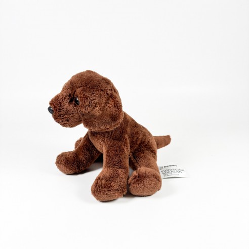 SITTING CHOCOLATE LABRADOR PLUSH TOY,...