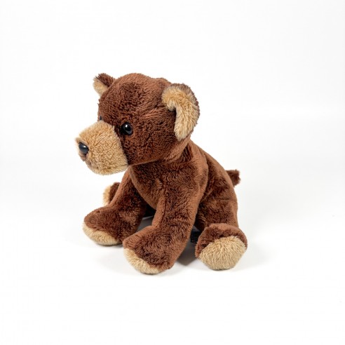 12CM SITTING BROWN BEAR PLUSH TOY...