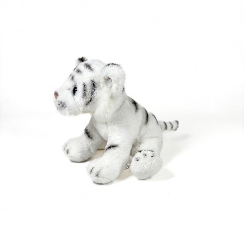 12 CM SITTING WHITE TIGER PLUSH TOY...