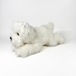 WHITE TERRIER PLUSH TOY,...