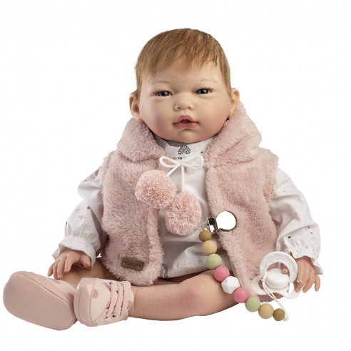 NAIARA REBORN DOLL WITH HAIR, 46 CM,...