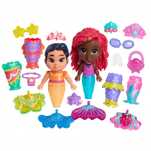 SET MUÑECAS ARIEL JUNIOR POP TAILS...