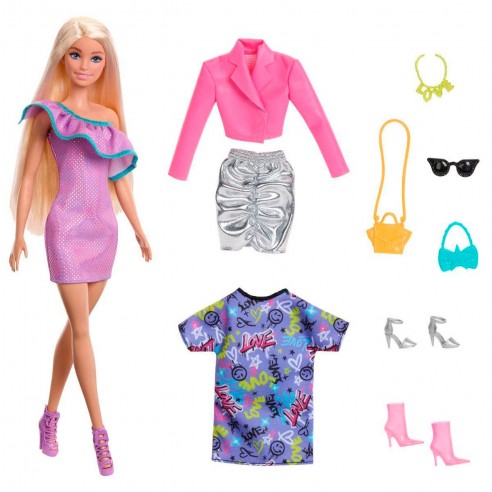 MUÑECA BARBIE FASHIONISTA 3 MODAS DE...