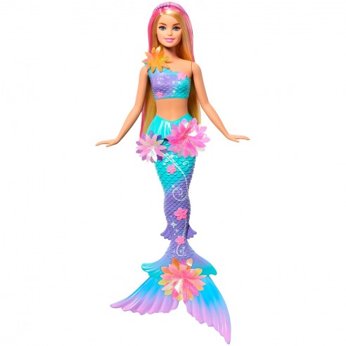 MUÑECA BARBIE SIRENA FLORECE RUBIA...