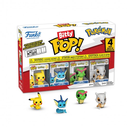 BITTY POP POKEMON! PIKACHU 4PK 81132