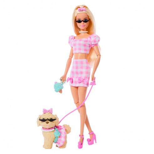 BARBIE TWINNING LOOKS RUBIA CON PERRO...