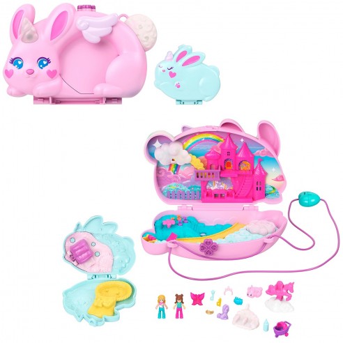 POLLY POCKET BUNNY BUNNY BOX-BAG SET...