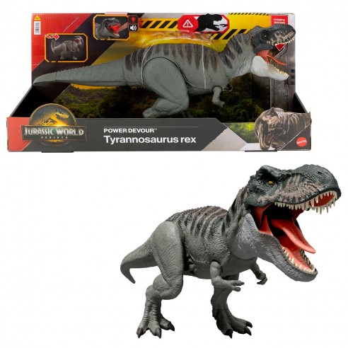 JURASSIC WORLD DINOSAURIO T-REX ATACA...