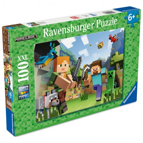 100-PIECE XXL MINECRAFT PUZZLE...
