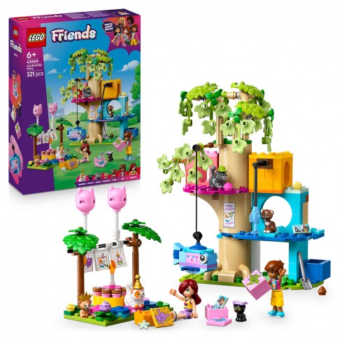 BIRTHDAY PARTY AND CAT TREEHOUSE...