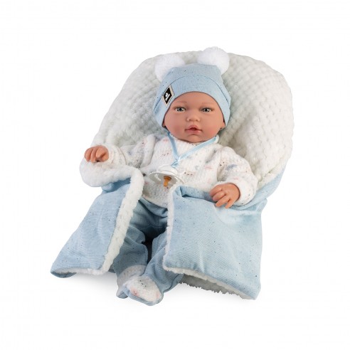 ADRI REBORN DOLL, WHITE JERSEY, 38...