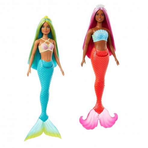 MUÑECA BARBIE SIRENA COLA RÍGIDA...