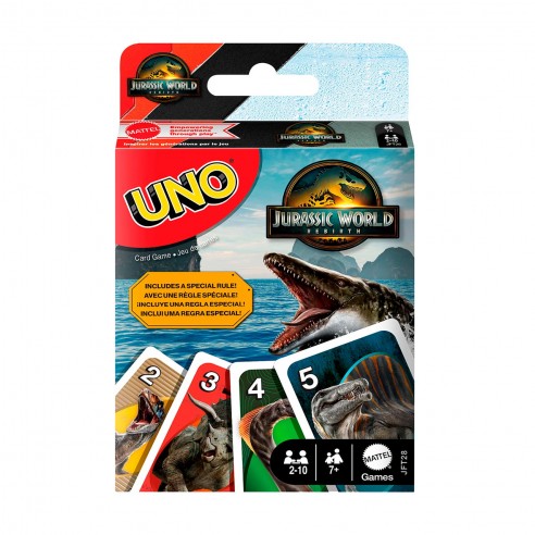 JUEGO UNO JURASSIC WORLD REBIRTH...