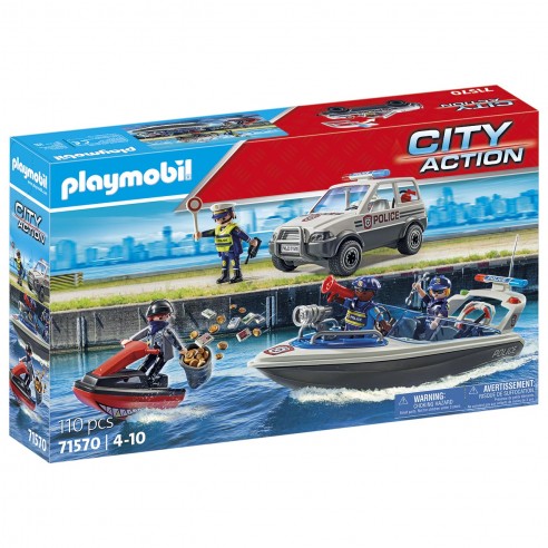 PERSECUCIÓN POLICIAL EN EL AGUA CITY...