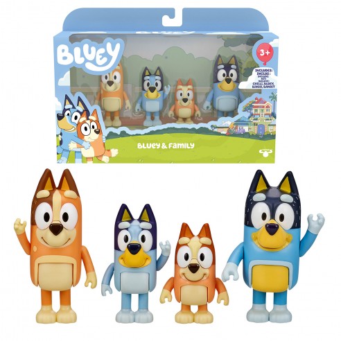 PACK 4 FIGURAS FAMILIA BLUEY 13009 MOOSE