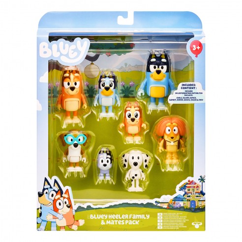 PACK 8 FIGURAS BLUEY 17199 MOOSE