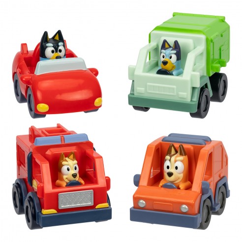 ASSORTED BLUEY MINI RACING VEHICLES...