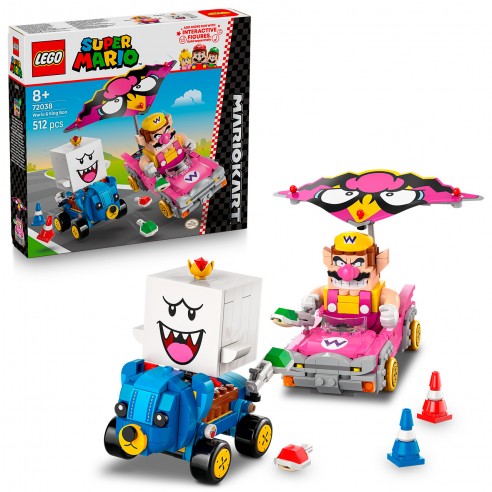 WARIO Y REY BOO MARIO KART 72038 LEGO...