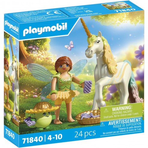RAINBOW FLOWER UNICORN WITH FAIRY...