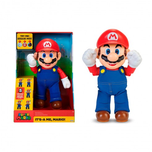 FIGURA MARIO BROS IT'S A ME DE 36 CM...