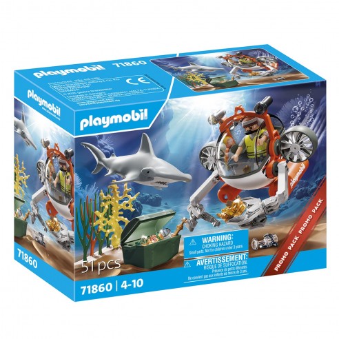 PLAYMOBIL 71860 SUBMARINE TREASURE...