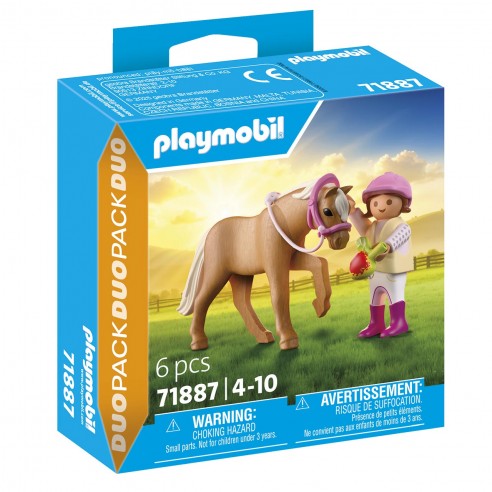 NIÑA CON PONI DUO PACK 71887 PLAYMOBIL