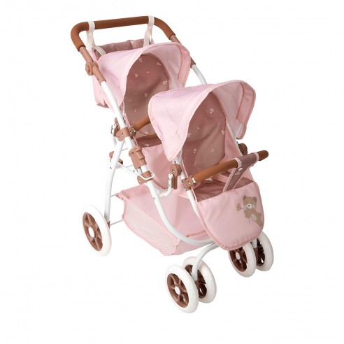 BEAR TWIN STROLLER 45X70X73 WITH BAG...