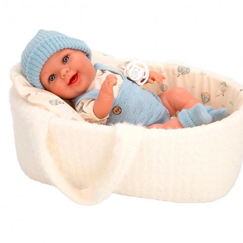 MUÑECA ELEGANCE 33CM GADI AZUL CAPAZO...