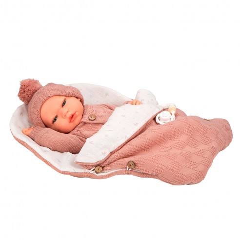 MUÑECA REBORN 40CM ELBA SACO DE...
