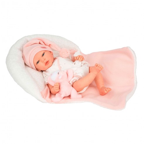 MUÑECA REBORN 40CM ARIEL CON PELUCHE...