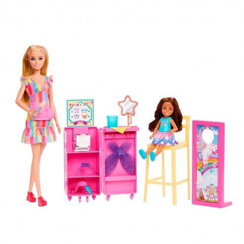 BARBIE AND CHELSEA MAKEUP STAND JFL61...