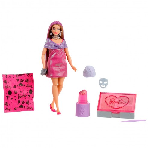 BARBIE PARTY UNBOXED GRWM DOLL PINK...