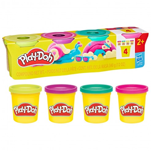 PLAY-DOH PACK OF 4 JARS G0512 G0512...