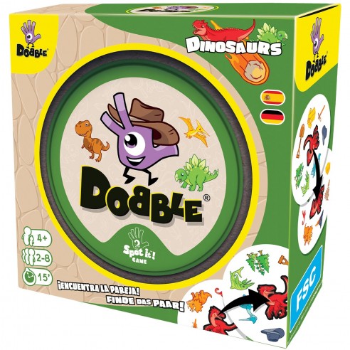 JUEGO DOBBLE DINOSAURS DOBDIN07ESDE...