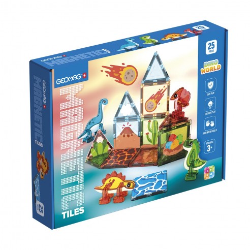 GEOMAG MAGNETIC TILES DINO WORLD 4221...