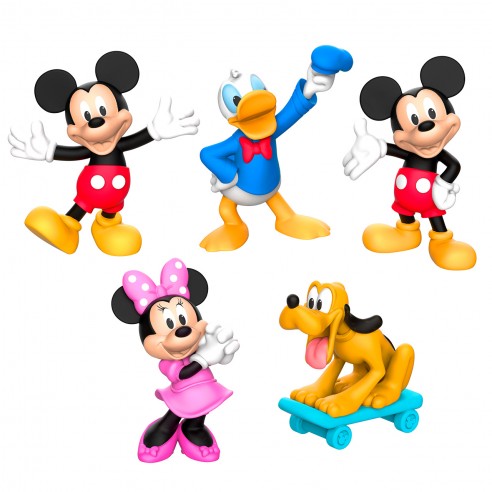 PACK 5 DISNEY MICKEY MOUSE FIGURES...