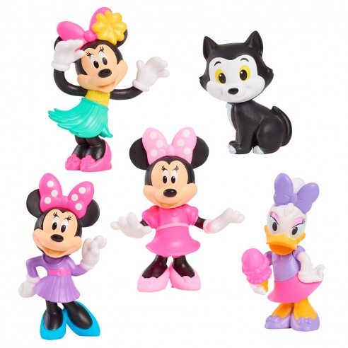 PACK 5 MINNIE MOUSE DISNEY FIGURINES...