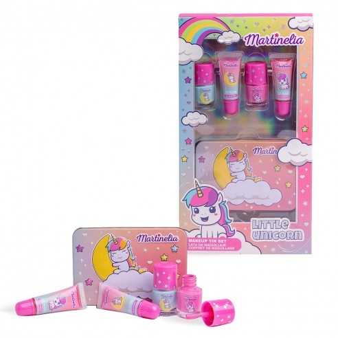 SET MAQUILLAJE TIN BOX LITTLE UNICORN...