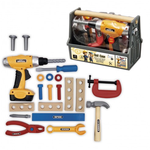 TOOL BOX WITH HANDLE AND 22 PCS 2074...