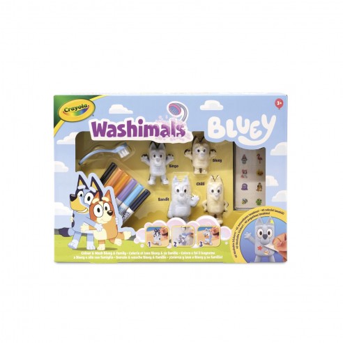 WASHIMALS SET 4 BLUEY MASCOTS 74-0253...