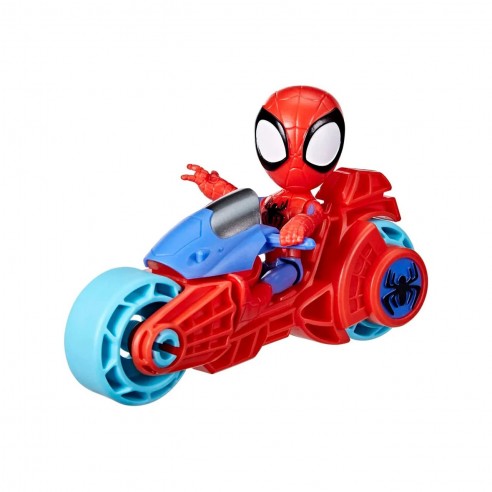 SET FIGURA DE SPIDEY Y MOTOCICLETA...