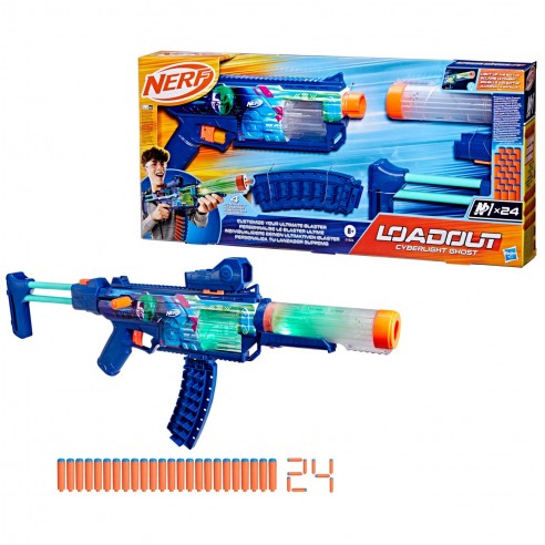 NERF LOAD OUT CYBERLIGHT GHOST G1824...