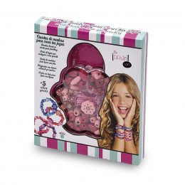 SET OF PINK WOODEN BEADS TO...