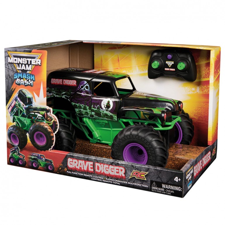 MONSTER JAM RC SMASH AND BASH GRAVE... MONSTER JAM RC SMASH AND BASH GRAVE...
