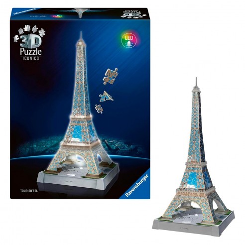 PUZZLE ICONICS 3D TORRE EIFFEL... PUZZLE ICONICS 3D TORRE EIFFEL...
